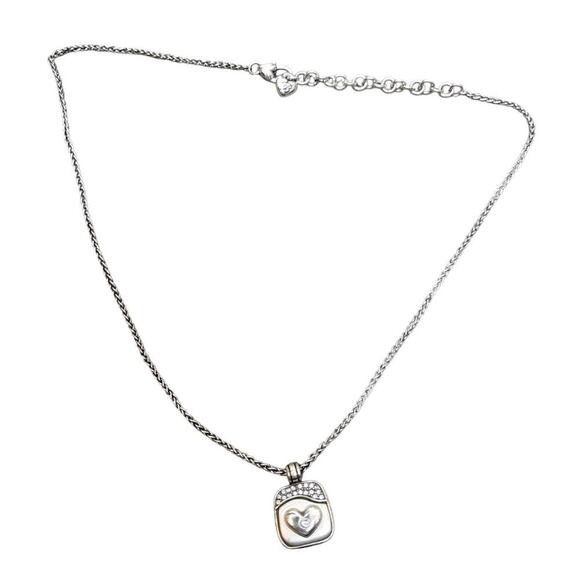 Brighton JOURNEYS HEART Love Answer Crystal Necklace - Picture 1 of 1